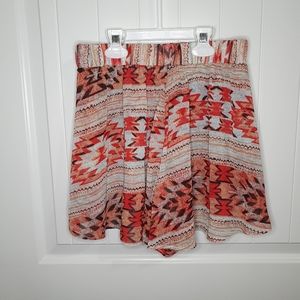 Show Me Your Mumu Carlos Swing Short Red Aztec-S NWT